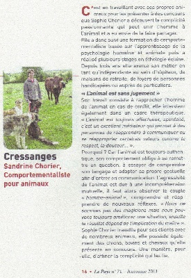 du ranch de michka - revue de presse : 28.10.11